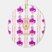 Creëer uw eigen Baby met een tekstontwerp voor lio Keramisch Ornament (Links)