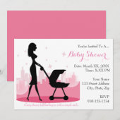 Creëer Uw eigen Baby shower Uitnodiging (Voorkant / Achterkant)