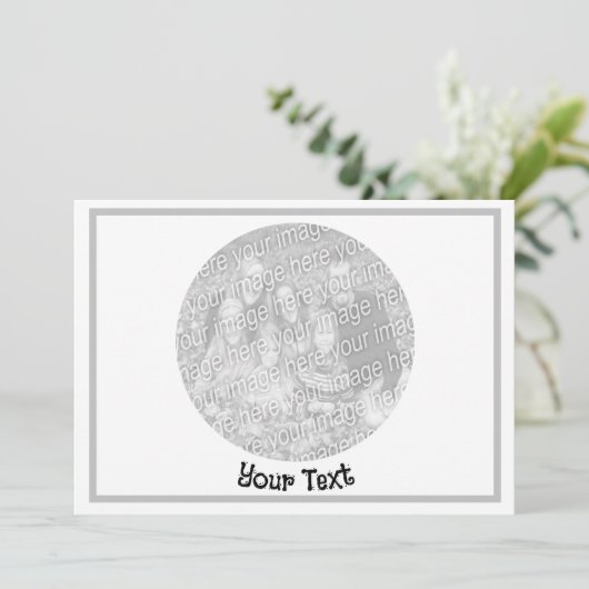 Creëer Uw Eigen Baby shower Uitnodiging (Staand voorkant)