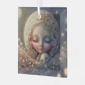 Creëer Uw eigen Baby Vogelfee Glas Ornament (Voorkant links)