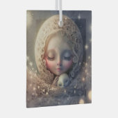 Creëer Uw eigen Baby Vogelfee Glas Ornament (Voorkant Rechts)