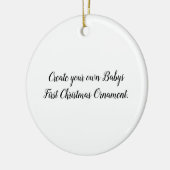 Creëer Uw eigen baby's eerste kerstOrnament Keramisch Ornament (Links)
