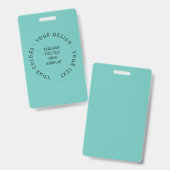 Creëer Uw eigen Badge (Voor- en achterkant)