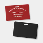 Creëer Uw eigen Badge (Voor- en achterkant)