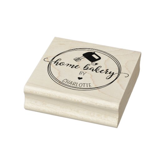 Creëer uw eigen bakkerij rubberstempel (Stempel)