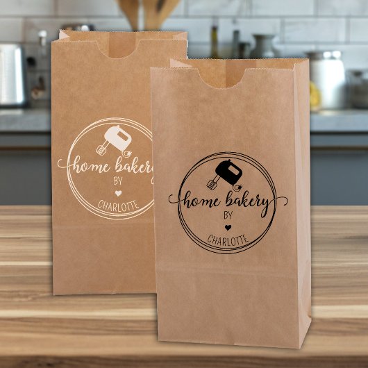 Creëer uw eigen bakkerij rubberstempel