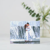 CREËER UW EIGEN BEDANKFOTO BRIEFKAART (Staand voorkant)