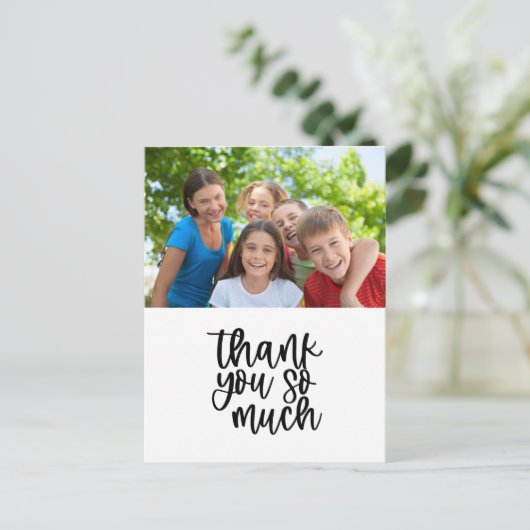 Creëer uw eigen bedankkaart Heel erg bedankt Briefkaart (Staand voorkant)