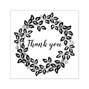 Creëer uw eigen Bedankt voor rond bruiloft Rubberstempel