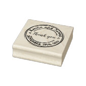 Creëer uw eigen Bedankt voor rond bruiloft Rubberstempel (Stempel)