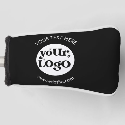 Creëer uw eigen bedrijf Branded Business Logo Golfheadcover (Voorkant)