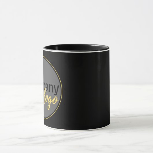 CREËER UW EIGEN BEDRIJF BRANDED LOGO BLACK COFFEE MOK (Midden)