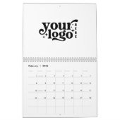 Creëer uw eigen bedrijf Business Logo 2026 Kalender (Feb 2026)