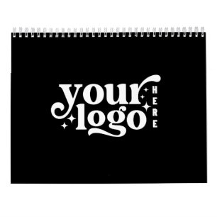 Creëer uw eigen bedrijf Business Logo 2026 Zwart Kalender