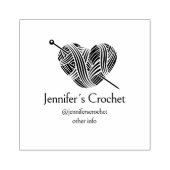 Creëer uw eigen bedrijf haken rubberstempel (Afrduk)