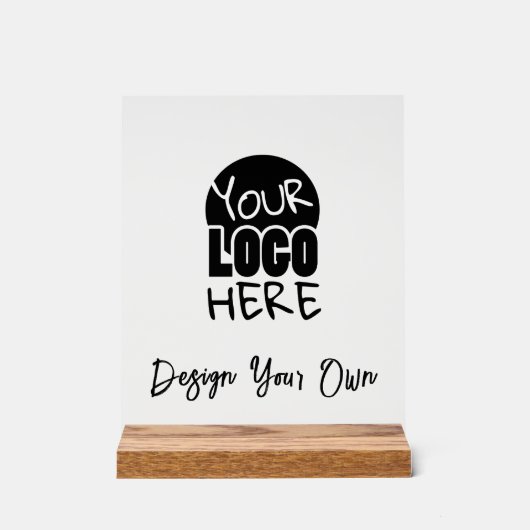 Creëer Uw eigen bedrijf LOGO Acryl Bord (Voorkant)