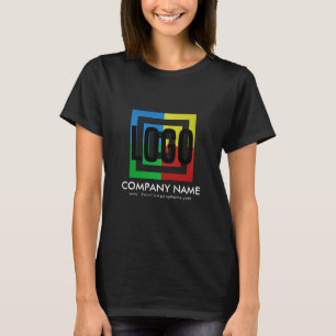 Creëer Uw eigen bedrijf Logo Bedrijfsgegevens T-shirt