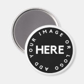 Creëer uw eigen bedrijf | Logo promotieacties Magneet (Voorkant / Achterkant)