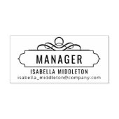 Creëer Uw eigen bedrijf - Professioneel ontwerp vo Rubberstempel (Afrduk)