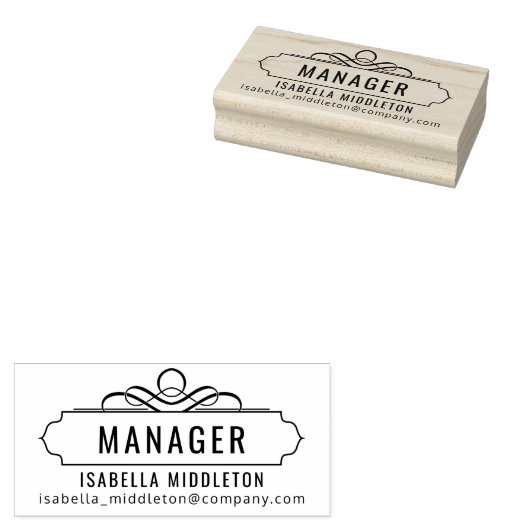 Creëer Uw eigen bedrijf - Professioneel ontwerp vo Rubberstempel (Gestempeld)