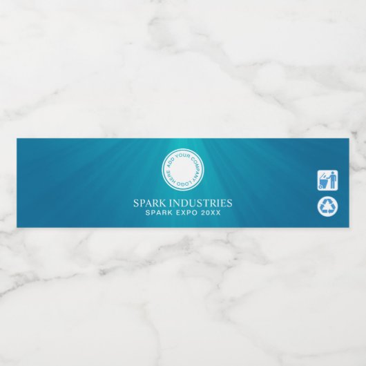 Creëer Uw eigen bedrijfmerk Flessenwateretiket Waterfles Etiket (Enkel label)