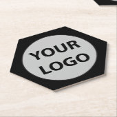 Creëer Uw eigen bedrijfs Logo Kartonnen Onderzetters (Schuin)
