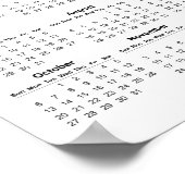 Creëer Uw eigen bedrijfskalender 2024 | POSTER (Hoek)