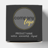 CREËER UW EIGEN BEDRIJFSMODERN ZWART BEDANKDOOSJES (Bovenkant)