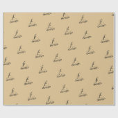 creëer uw eigen bedrijfsnaam tekst cadeaupapier (Vlak)