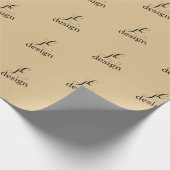 creëer uw eigen bedrijfsnaam tekst cadeaupapier (Hoek)