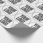 Creëer Uw eigen bedrijfspatroon voor Logo Cadeaupapier (Hoek)