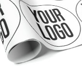 Creëer Uw eigen bedrijfspatroon voor Logo Cadeaupapier (Rol Hoek)