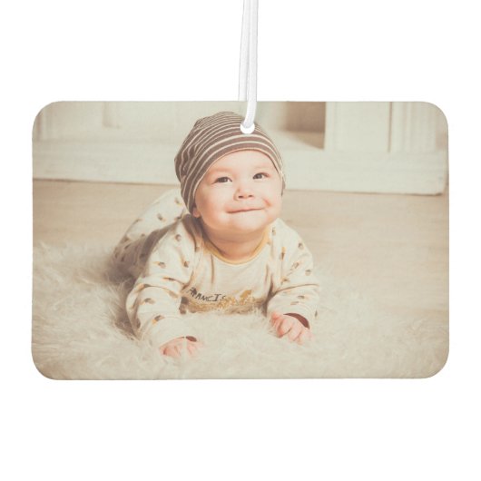 Creëer Uw eigen beide zijden Baby foto Unieke auto Luchtverfrisser (Achterkant)