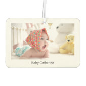 Creëer Uw eigen beide zijden Baby foto Unieke auto Luchtverfrisser (Achterkant)