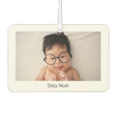 Creëer Uw eigen beide zijden Baby foto Unieke auto Luchtverfrisser (Voorkant)
