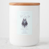 Creëer Uw eigen Bejeweled Uil Apothecary Label Voedselcontainer Etiket (Voorkant)