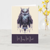 Creëer Uw eigen Bejeweled Uil Kaart (Gele Bloem)