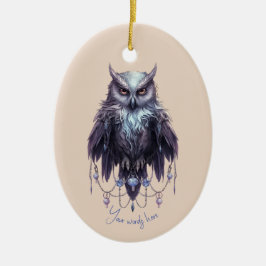 Creëer Uw eigen Bejeweled Uil Keramisch Ornament