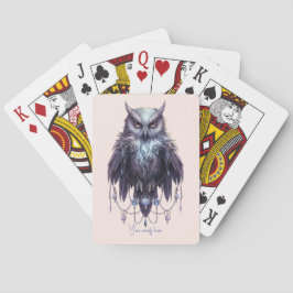 Creëer Uw eigen Bejeweled Uil Pokerkaarten