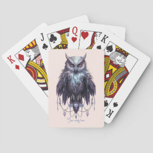 Creëer Uw eigen Bejeweled Uil Pokerkaarten