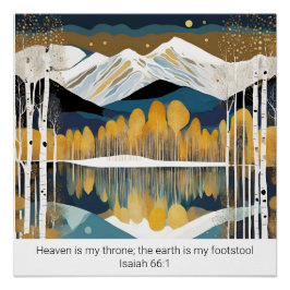 Creëer Uw eigen bergcitaat Schrift Perfect Poster