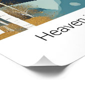 Creëer Uw eigen bergcitaat Schrift Perfect Poster (Hoek)