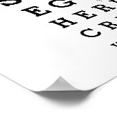 Creëer Uw eigen bericht Poster (Hoek)