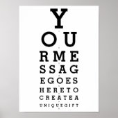 Creëer Uw eigen bericht Poster (Voorkant)