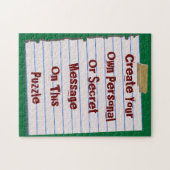 Creëer uw eigen bericht puzzel (Horizontaal)