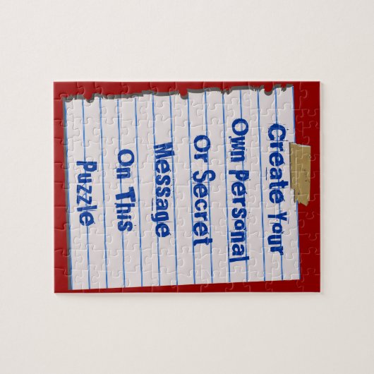 Creëer Uw eigen berichtpuzzel Legpuzzel (Horizontaal)