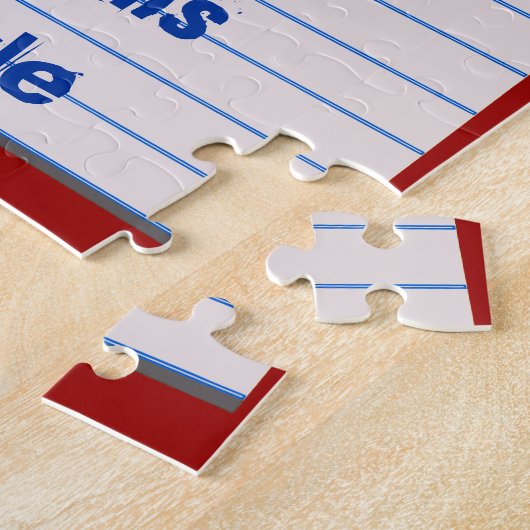 Creëer Uw eigen berichtpuzzel Legpuzzel (Zijkant)