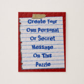 Creëer Uw eigen berichtpuzzel Legpuzzel (Verticaal)