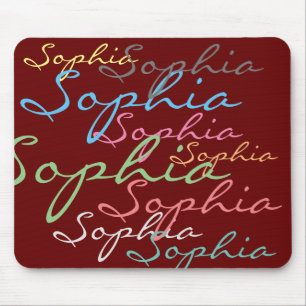 Creëer uw eigen berichttekst unieke kalligrafie muismat