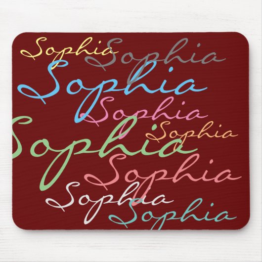 Creëer uw eigen berichttekst unieke kalligrafie muismat (Voorkant)